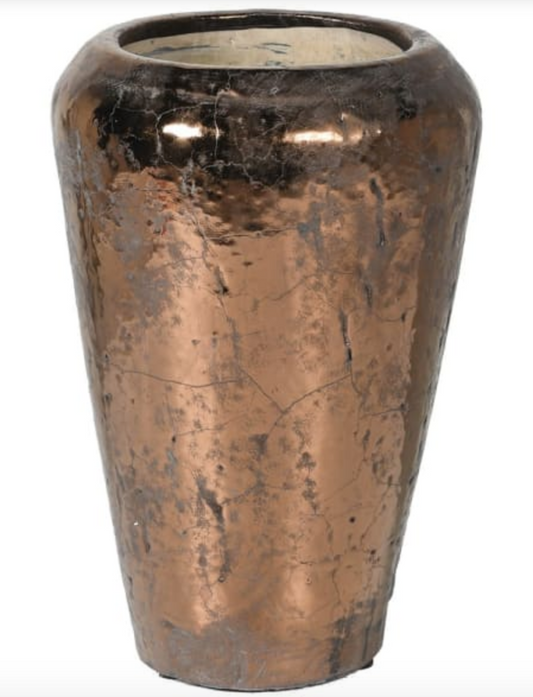 Copper Tones Ceramic Vase